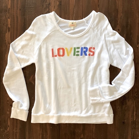 Sundry Tops - Sundry Sweatshirt Lovers Sweater Top Rainbow 🌈 Size 1 Small 4/6 NWOT
